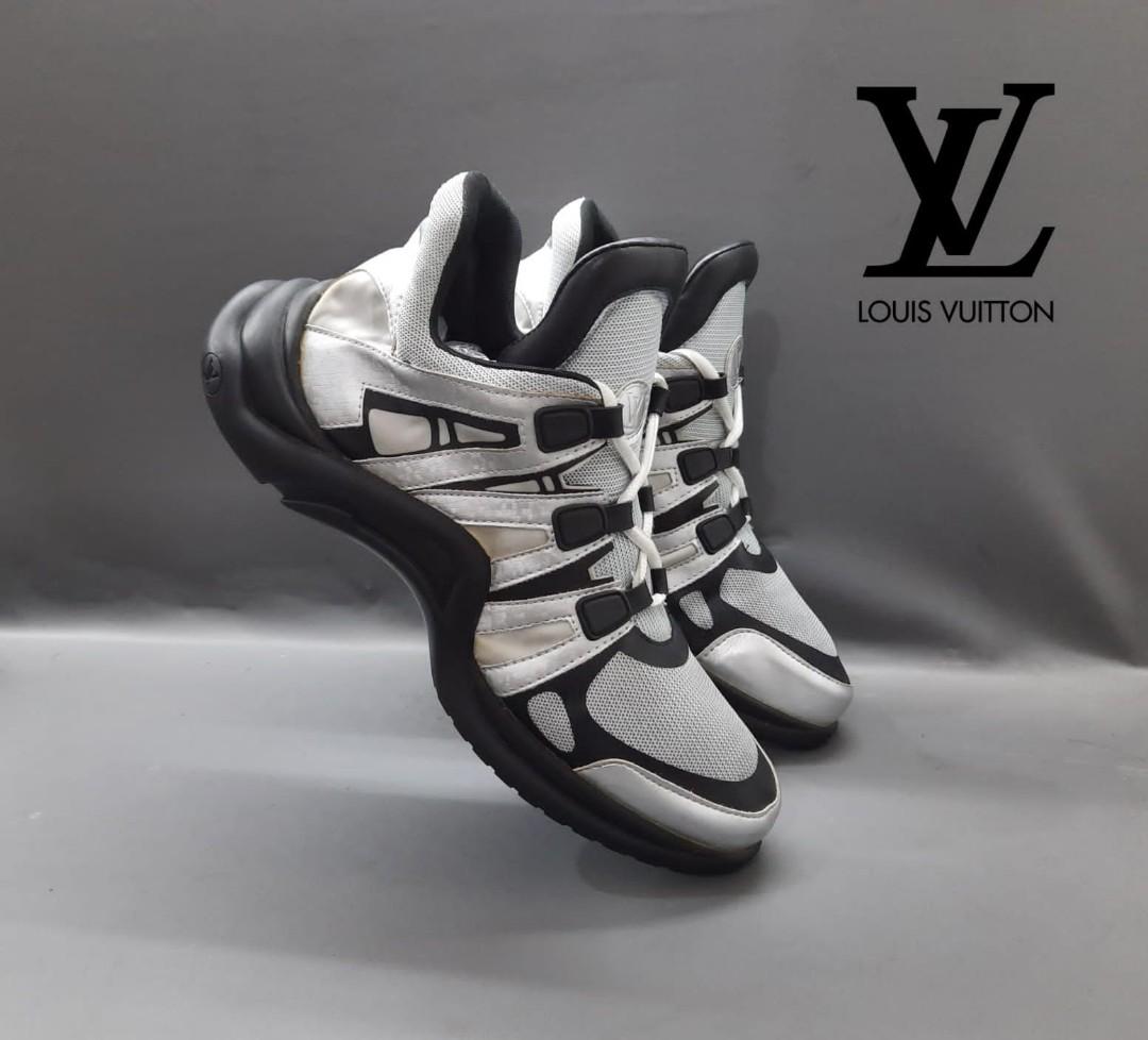 Sepatu Louis Vuitton Archlight Full Black Size 40,5, Fesyen Pria