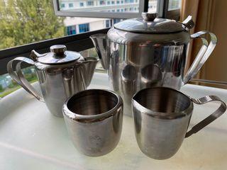 Made in Korea 18-8 Stainless Steel Tea Pot/Teapot/Sugar Mug/Tea Mug
