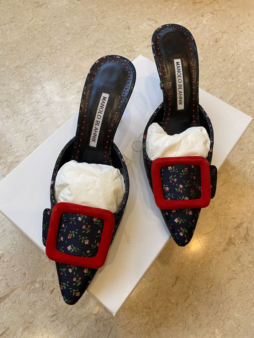 Manolo Blahnik Maysale Heels, Luxury, Sneakers u0026 Footwear on Carousell