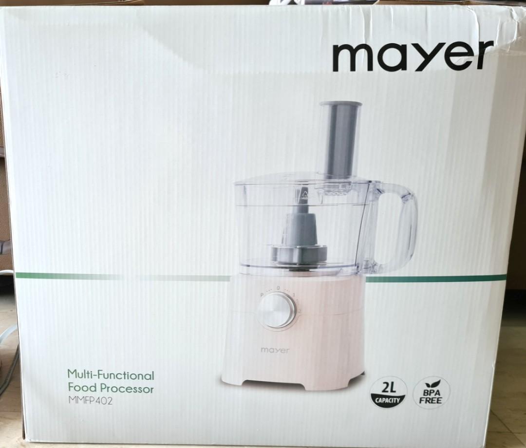(WARRANTY) Mayer MultiFunctional Food Processor MMFP402, TV & Home