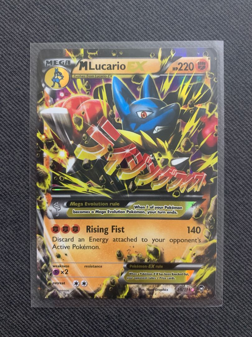 Holo Rare ex Pokemon: MLucario EX 55/111 XY: Furious Fists