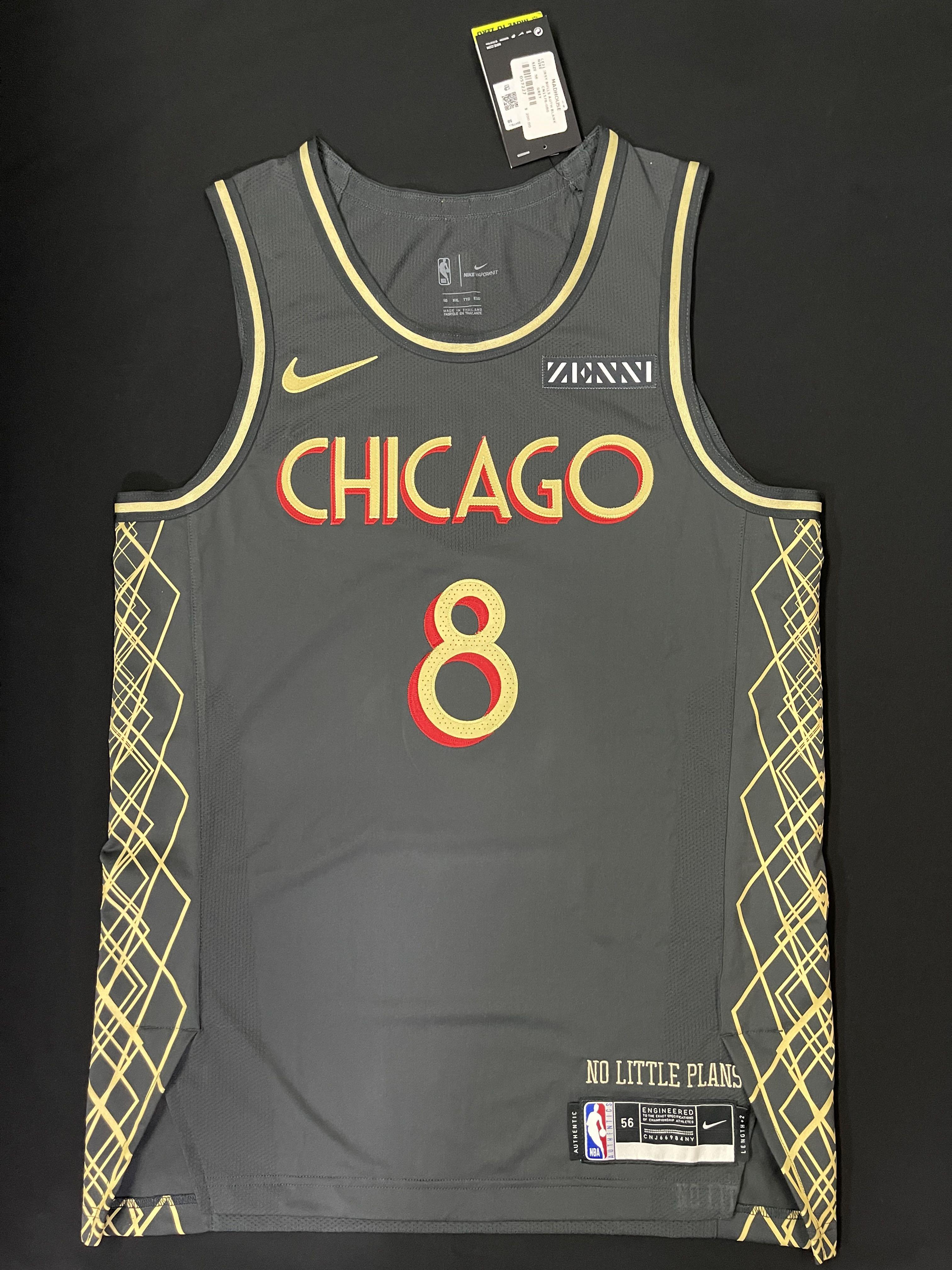 New Nike Authentic Chicago Bulls Zach Lavine #8 Vapor Knit Jersey