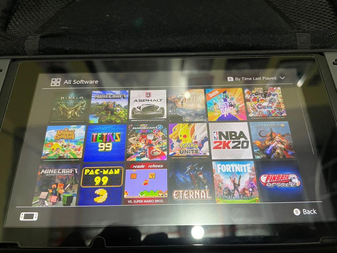 Nintendo Switch Version 2 with free Skull & Co. Case and Digital Games (Category: Nintendo) located in Santa Rosa. Submitted by zerub (Listing ID 1149544094, Image 2). Description: Nintendo Switch Version 2 (Like new) - Screen Protector since Day 1 - Price: 15k all in (Negotiable) Freebies: - Skull & Co. Maxcarry Case - Physical Game: NBA 2k20 - Digital Games: - Diablo - Minecraft - Legend of Zelda: BOTW - Animal Crossing New Horizon - Super Mari
