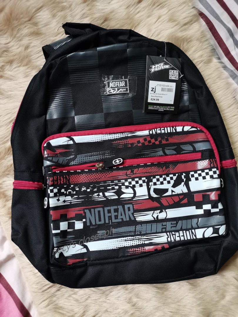 no fear backpack Men s Fashion Bags Backpacks on Carousell