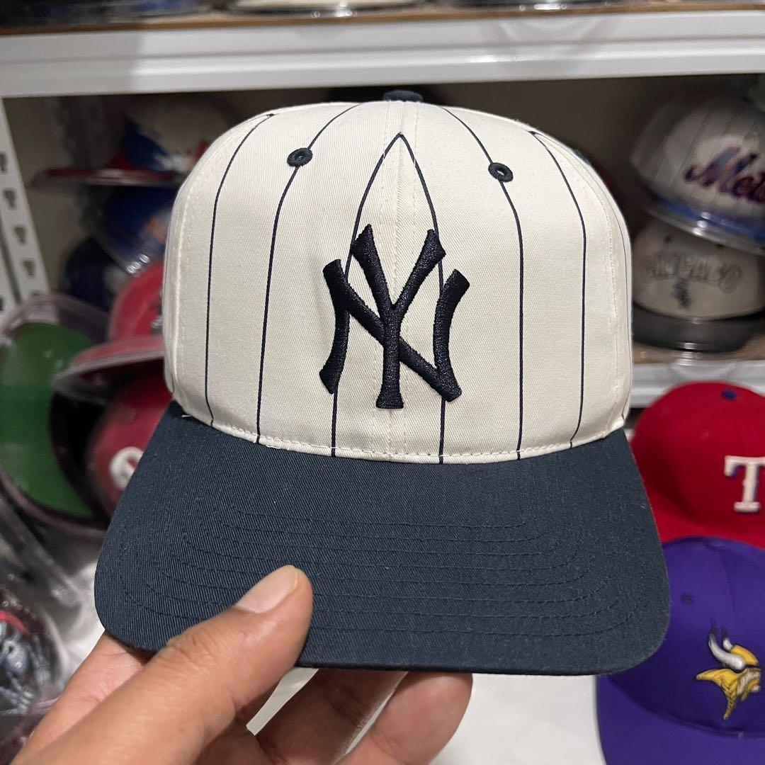 Vintage New York Yankees Twins Enterprise Pinstripe Snapback 海外 