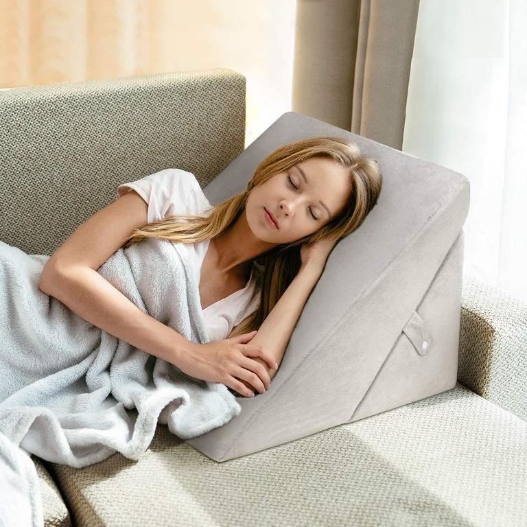 Orthopedic Foam Bed Wedge Acid Reflux Pillow Back Leg Elevation Cushion Washable 