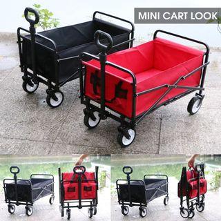 Outdoor Foldable Utility Wagon Camping Trolley Cart
