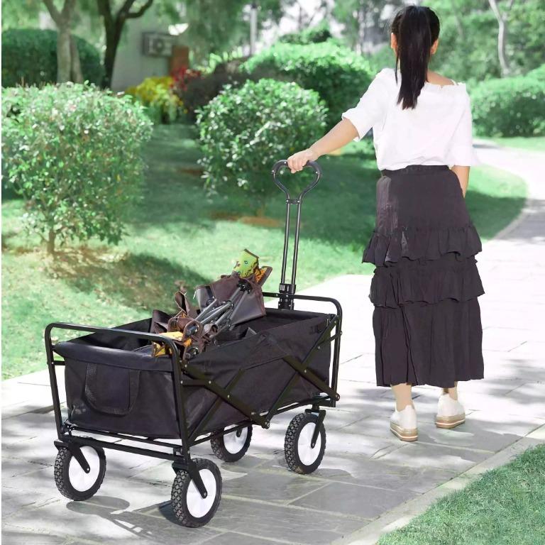 Outdoor Foldable Utility Wagon Camping Trolley Cart, Furniture & Home  Living, Outdoor Furniture on Carousell