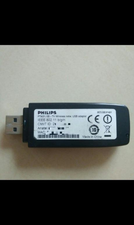 Philips Wi-Fi USB Adapter PTA01/00, TV & Home Appliances, TV ...