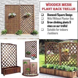 Plant Rack Outdoor Plant Stand Plant Divider Grid Plant Shelving