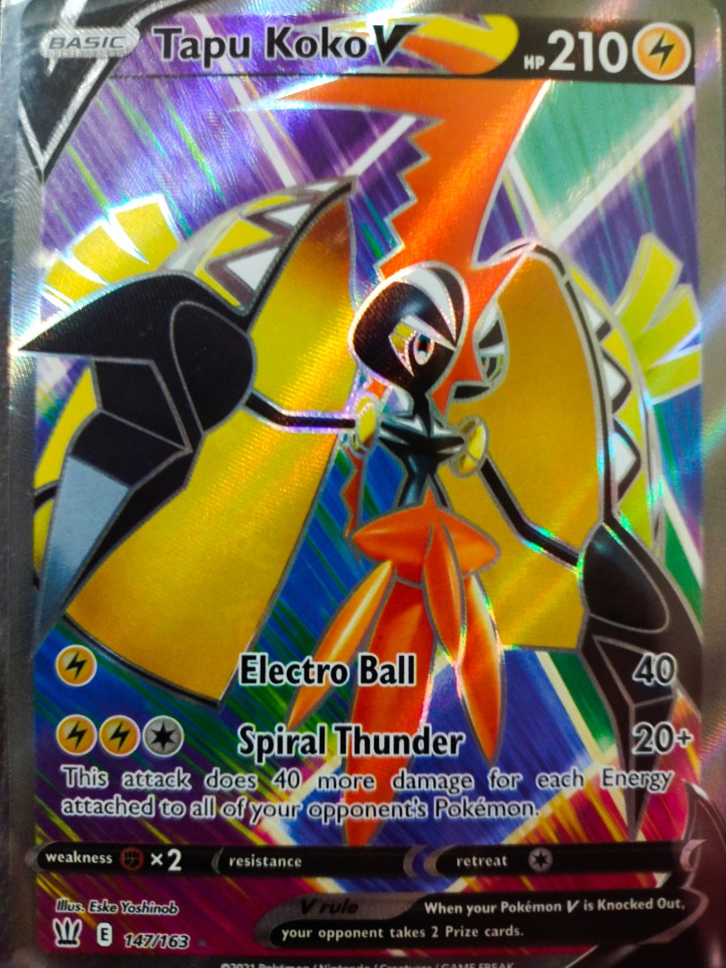 Pokemon Tapu Koko V (TCG Price), Hobbies & Toys, Toys & Games on Carousell