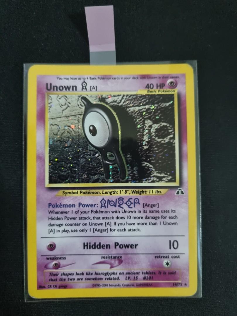 POKEMON NEO DISCOVERY HOLO N° 14/75 UNOWN A
