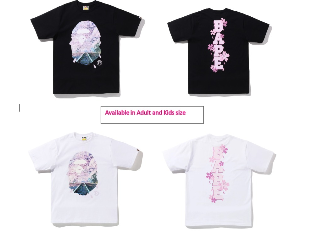 BAPE Sakura Tee Pink