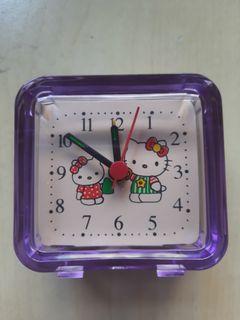 Purple Hello Kitty Desk Clock