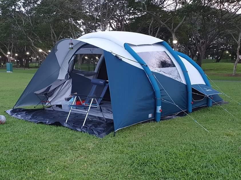 TENT-Quechua Air Second Fresh & Black 5.2, Sports Equipment, Hiking ...
