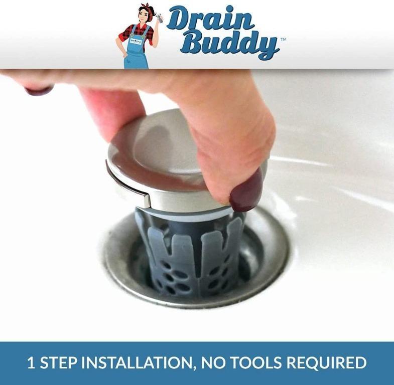 Drain Buddy: Bathroom Hair Catcher & Sink Stopper Solutions