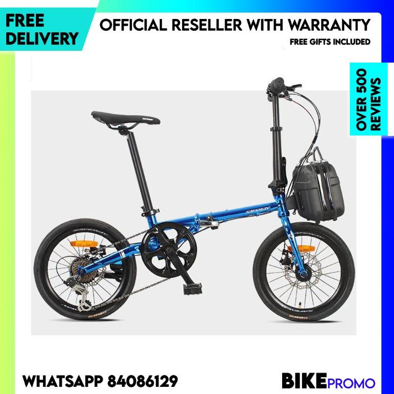 SALE 35 OFF Shimano Gears Comfort Frame Rear Suspension Safeway Lite 1 16 Inch 7 Speed Folding Bicycles Foldable Bike Sports Equipment Bicycles Parts Bicycles on Carousell