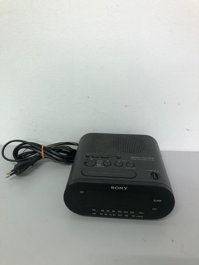 Sony ICFC218 FM/AM Clock Radio, Audio, Portable Music Players on Carousell