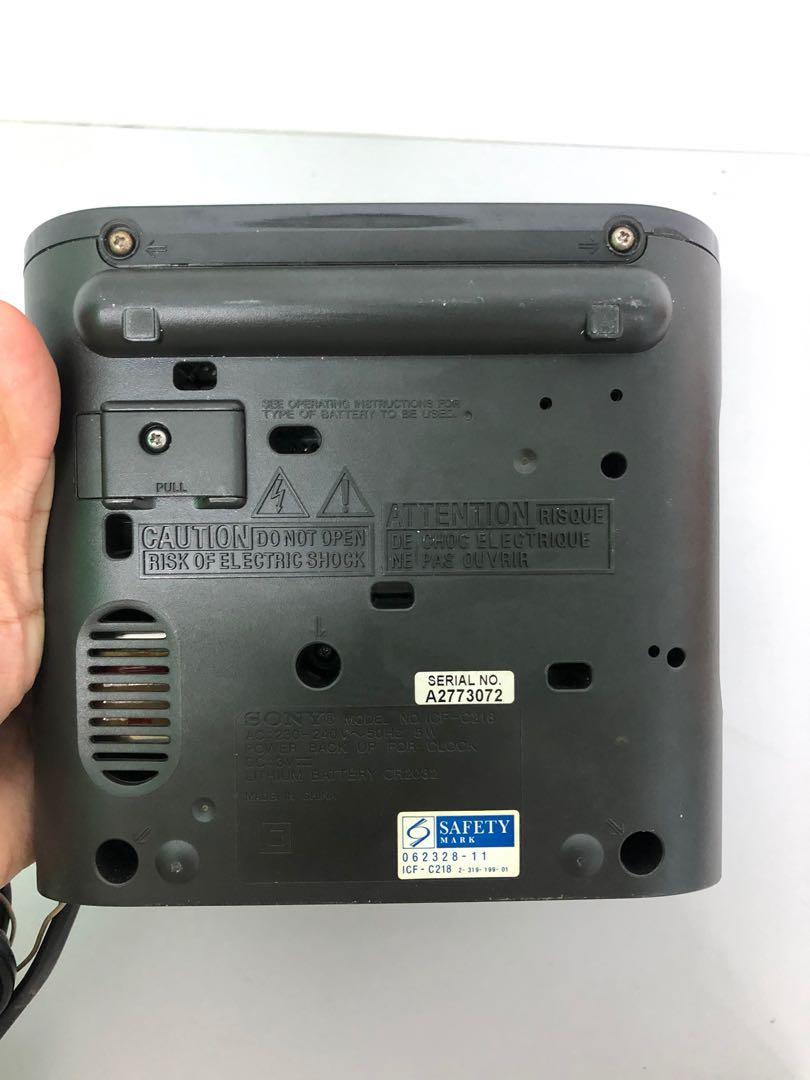 Sony ICFC218 FM/AM Clock Radio, Audio, Portable Music Players on Carousell