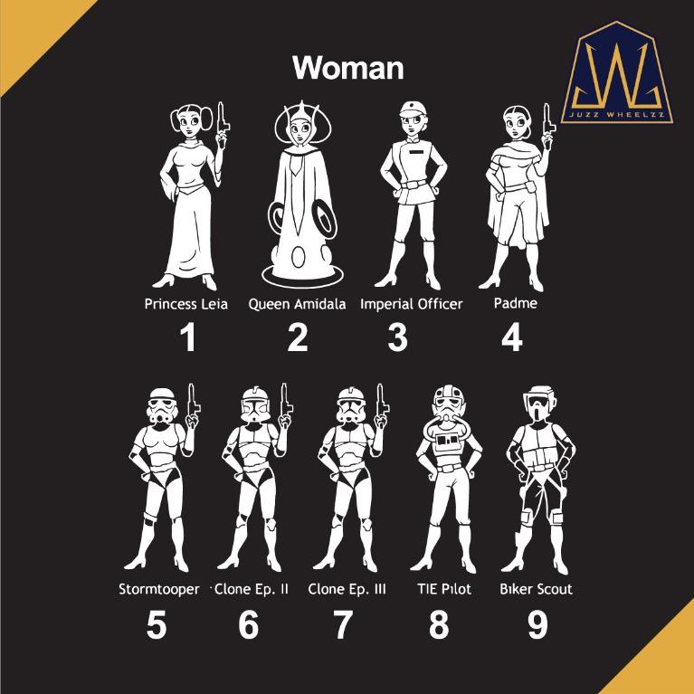 Star wars 2024 family decals