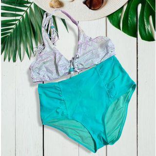 Swimsuit two piece mint green
