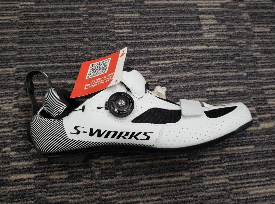 S-Works Trivent Triathlon Shoes (MEN) (White Color), 運動產品
