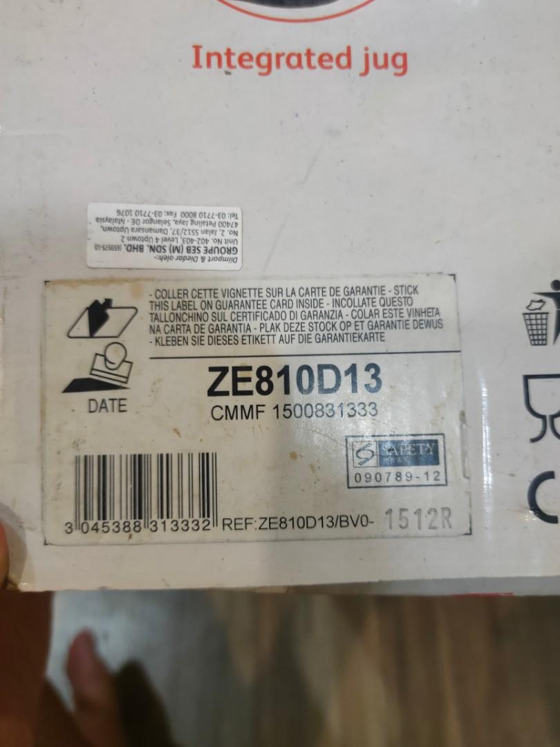 Tefal Juice Extractor Ze810, TV & Home Appliances, Kitchen Appliances