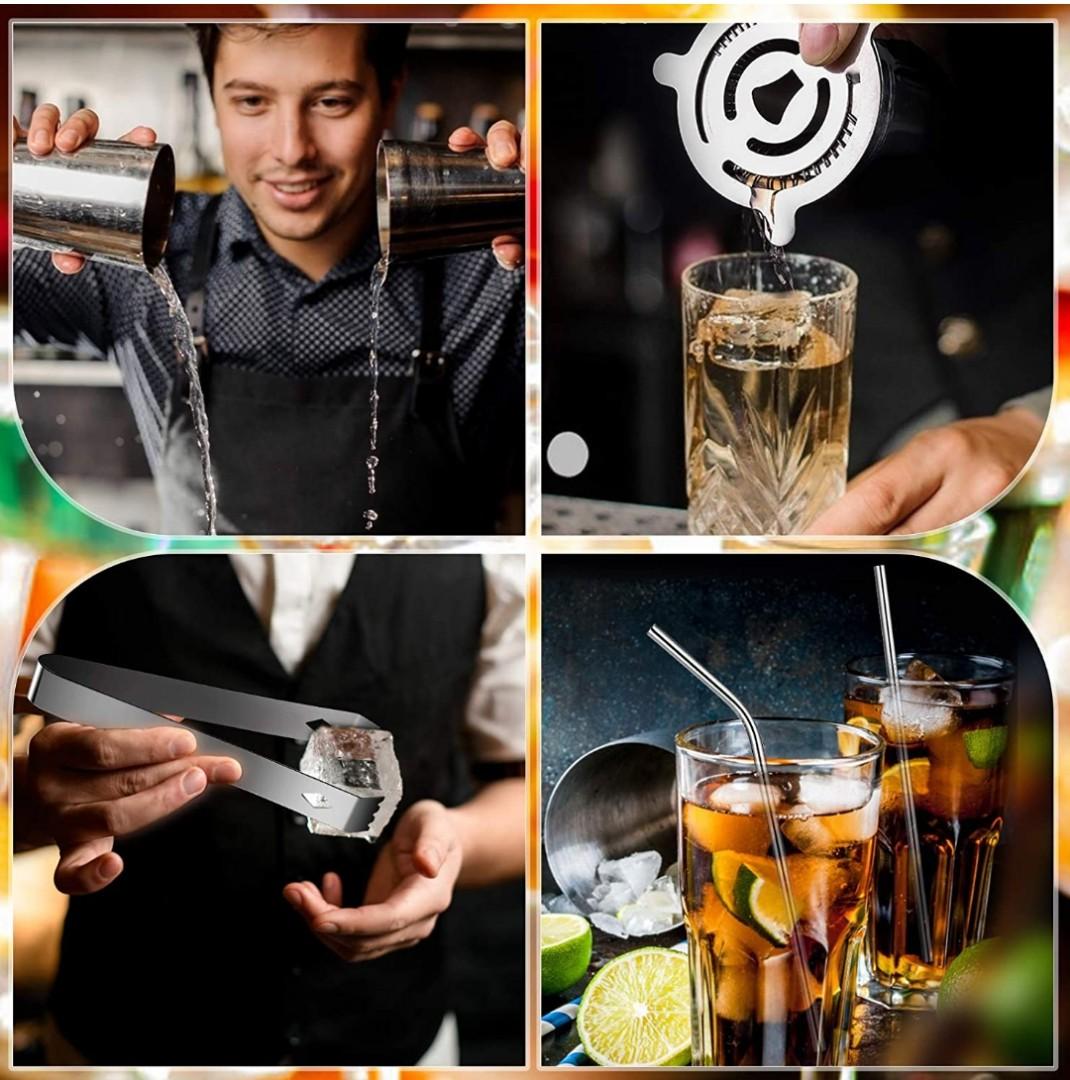 Vemingo 20 Piece Set Cocktail shaker set, Furniture & Home Living