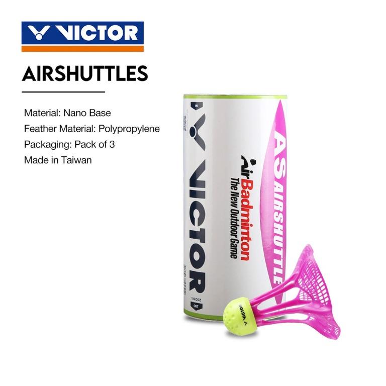 Victor AS AirShuttle AirBadminton Outdoor Game Badminton Shuttlecocks 3 pcs 