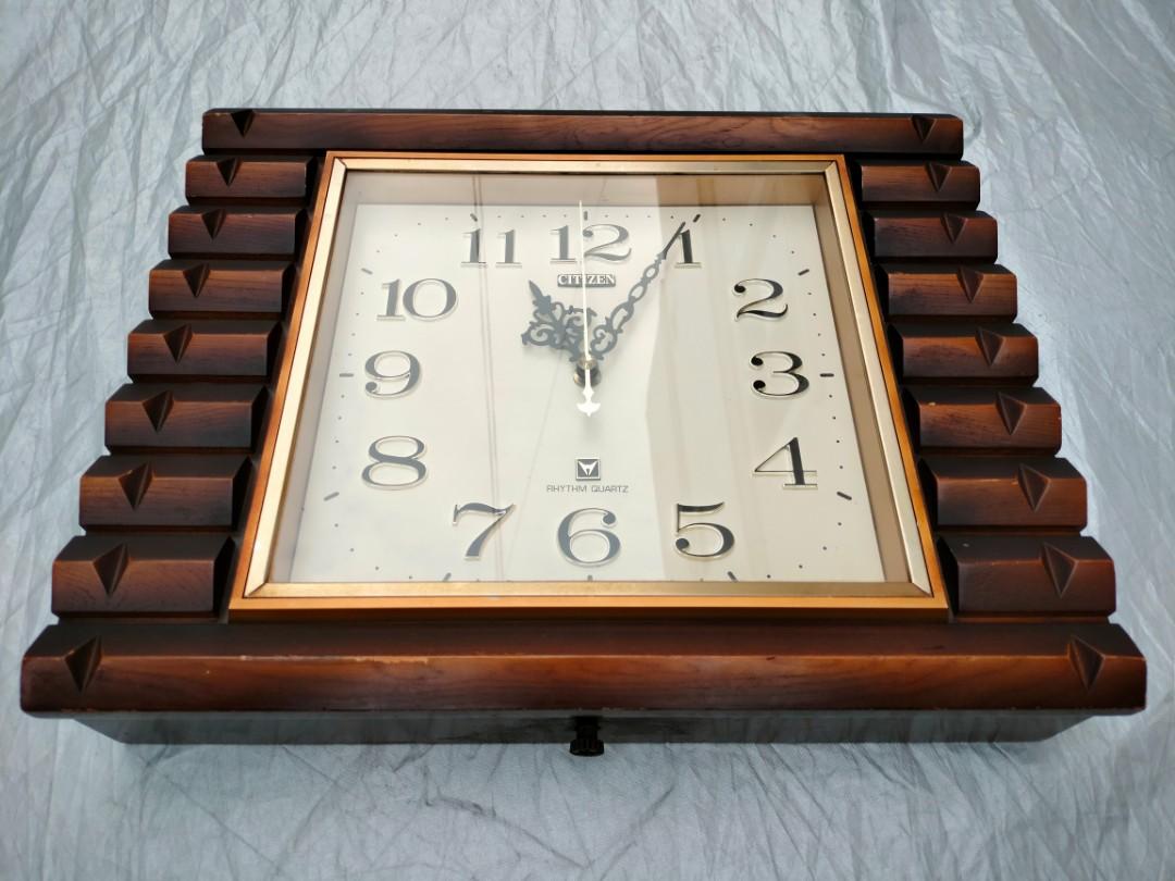 vintage citizen wall clock, Furniture & Home Living, Home Decor, Clocks