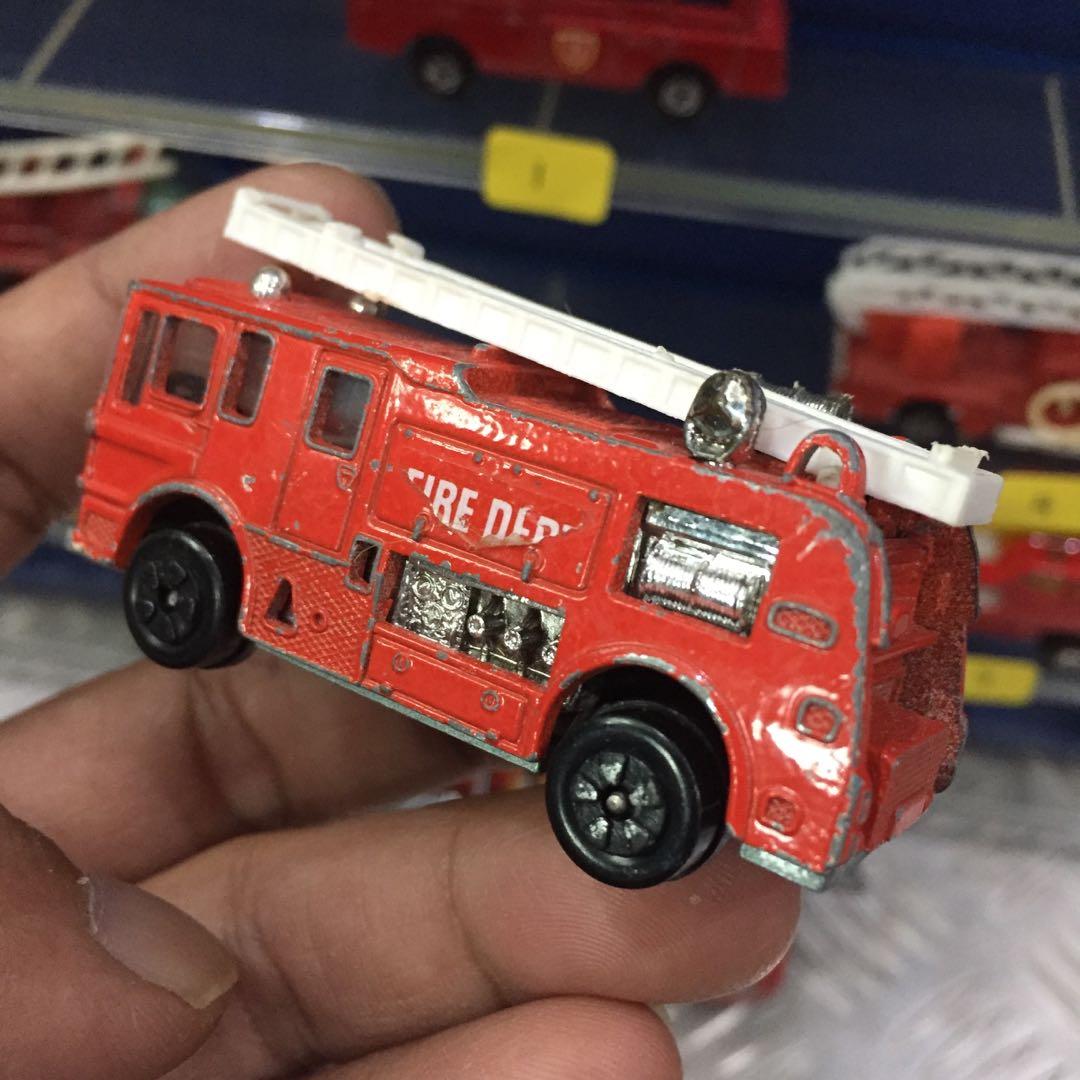 Vintage Diecast Toy Fire Engines / Trucks / Various Brands Matchbox