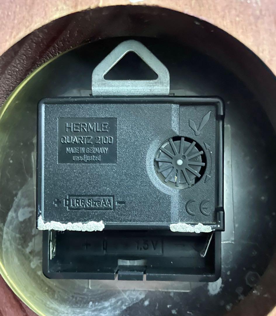 Vintage English Metamec Wall Clock Hermale German Quartz Movement