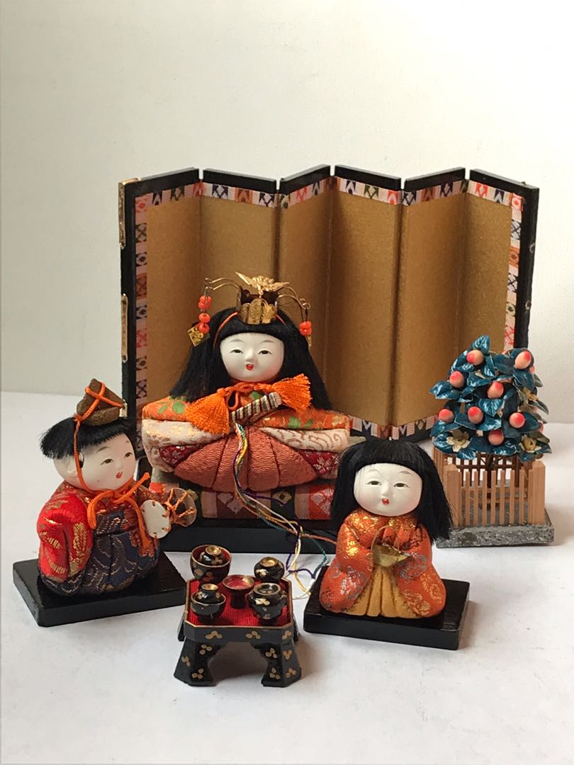 Vintage Japanese Hina Dolls Set, Hobbies & Toys, Memorabilia