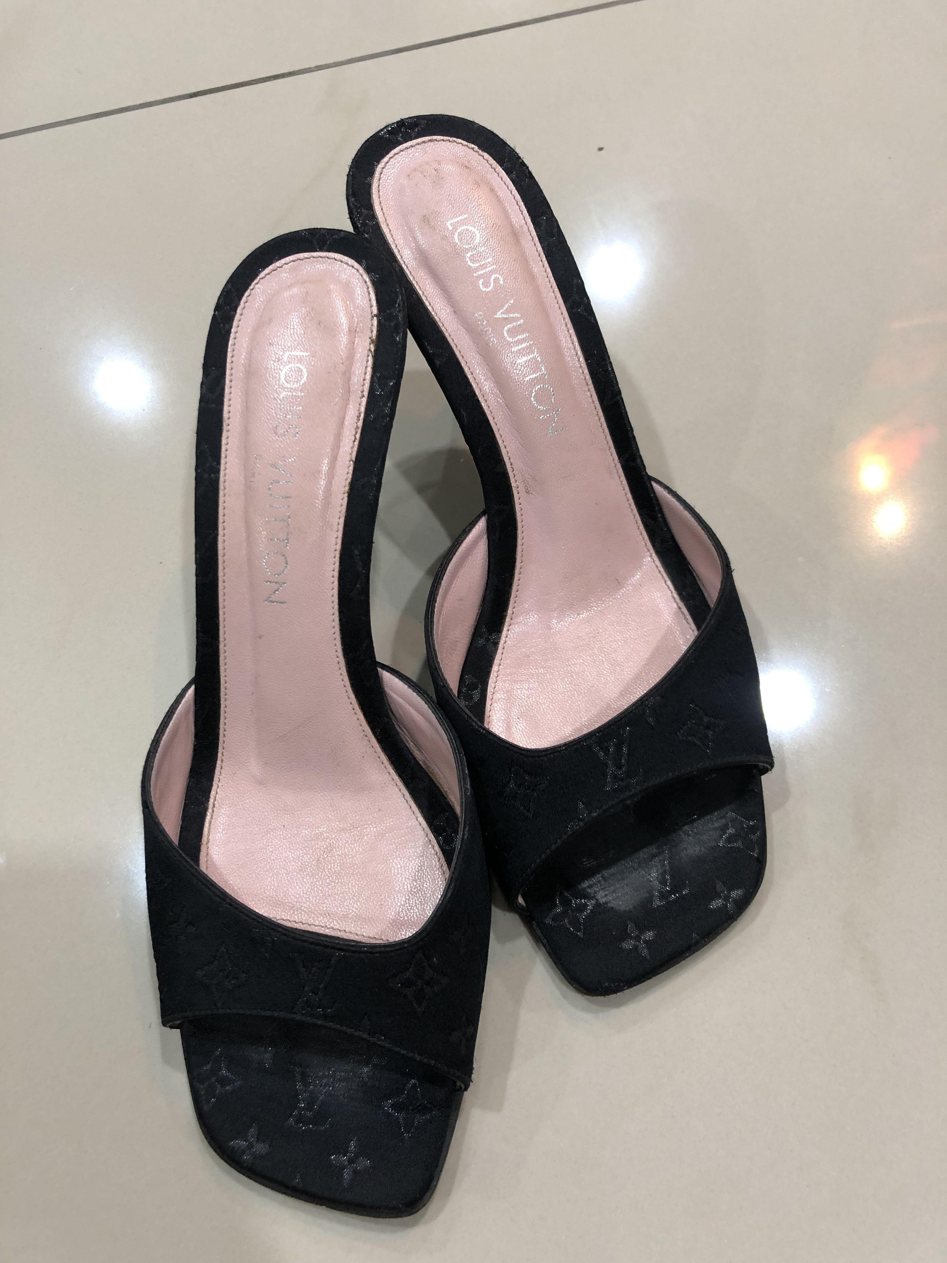 lv heels black