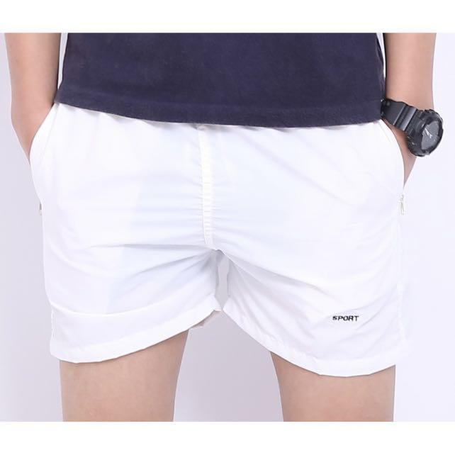 White shorts mens fashion top