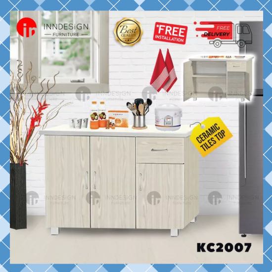 Whitewash Ready Stock Kitchen Cabinet Furniture Home Living Shelves Cabinets Racks On Carou Whitewash Ready Stock Kitchen Cabinet, Whitewashed Kitchen Cabinet Pictures With Shelves