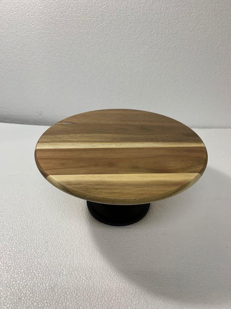 Wooden Cake Stand (Category: Bakeware) located in Pasay City. Submitted by jen.pen (Listing ID 1149504025, Image 3). Description: Cake Stand Wooden 11.25 x 5.75 in. Dimension: Approximately 11.25" D x 5.75 in. H .