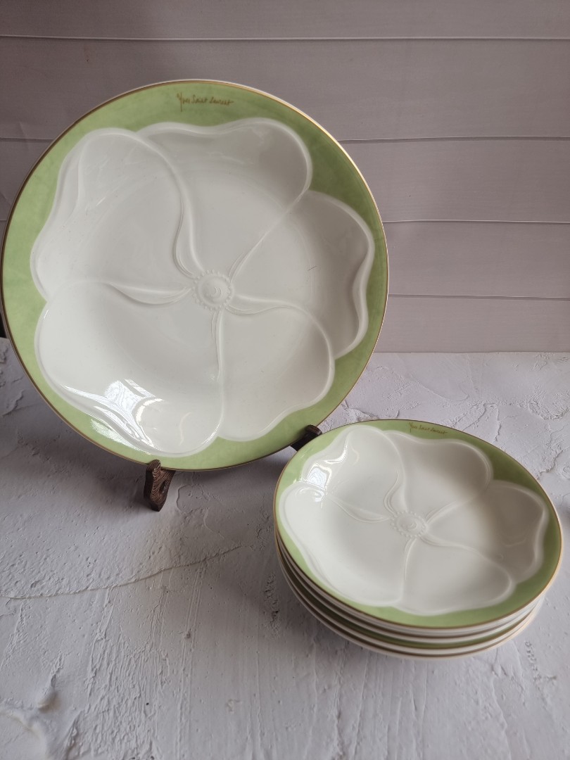 YSL Plate Set, Furniture & Home Living, Kitchenware & Tableware