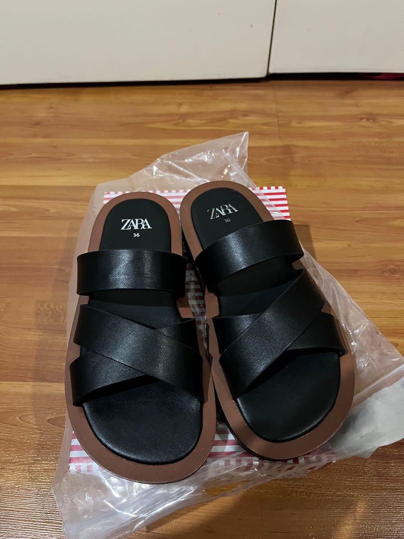 Zara minimal deals flat sandals