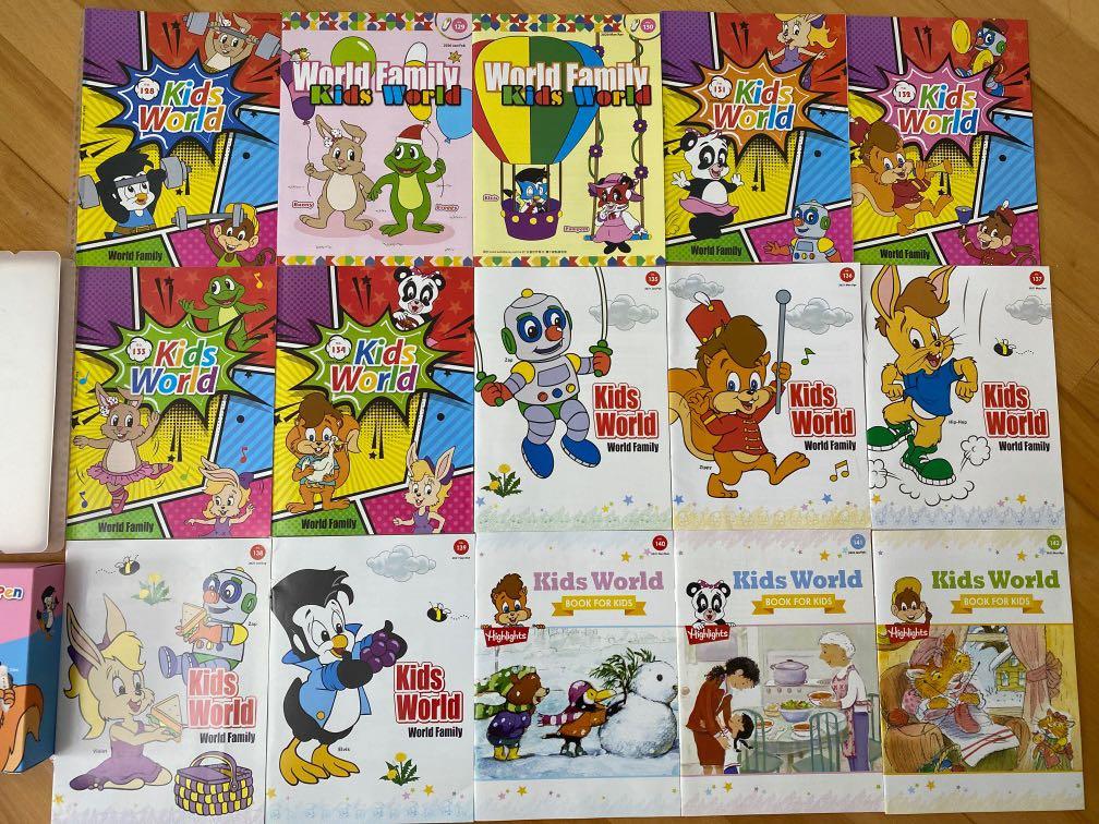 100% New 迪士尼美語世界zippy pen + 15本點讀雜誌, 兒童＆孕婦用品