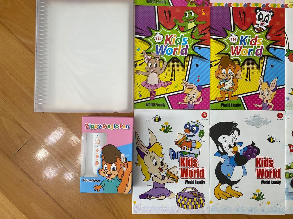 100% New 迪士尼美語世界zippy pen + 15本點讀雜誌, 兒童＆孕婦用品