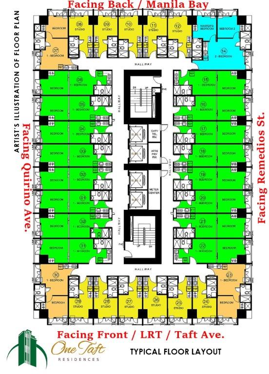 One Taft Residences RFO condo near LRT Quirino, UP Manila, PGH, La