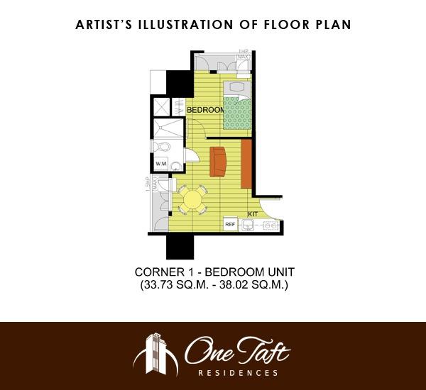 One Taft Residences RFO condo near LRT Quirino, UP Manila, PGH, La