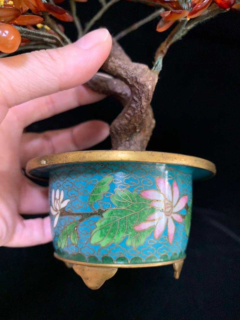 瑪瑙玉石盆景, 興趣及遊戲, 收藏品及紀念品, 古董收藏- Carousell