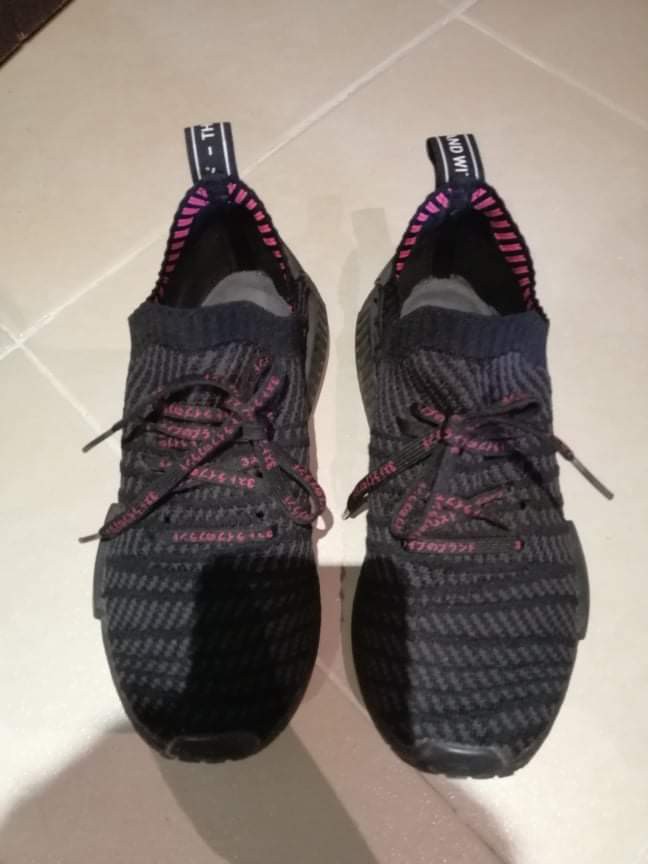 Adidas nmd stlt primeknit triple black store