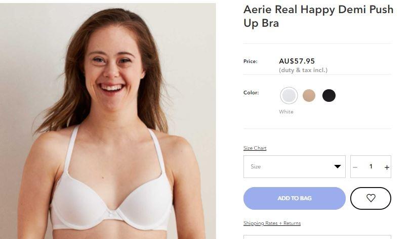Aerie Real Happy Demi Push Up Bra ukuran 34B #hutan2022