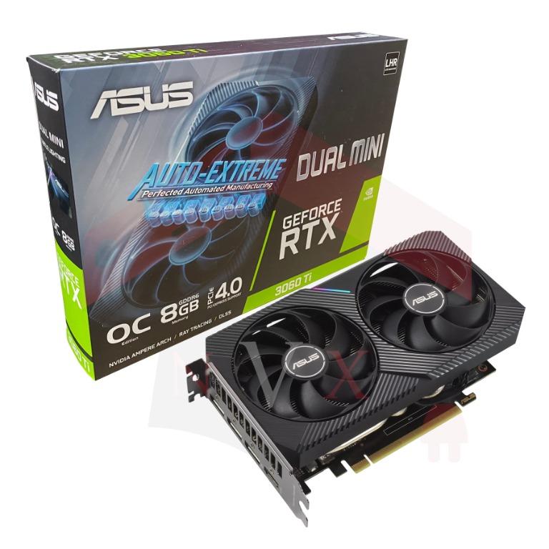 ASUS DUAL GeForce RTX™ 3060 Ti MINI OC Edition 8GB GDDR6 DUAL-RTX3060TI-O8G- MINI-V2, Computers  Tech, Parts  Accessories, Computer Parts on Carousell