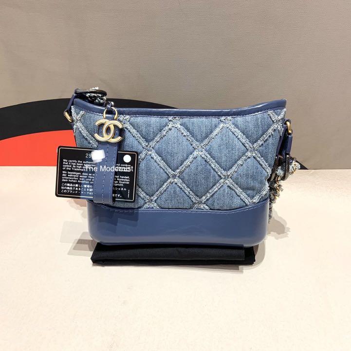 Chanel Gabrielle Small Hobo Navy, Luxury, Bags & Wallets on Carousell