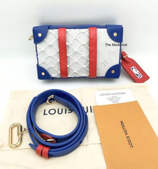 Pre-owned Louis Vuitton X Nba Soft Trunk Phone Box Antartica