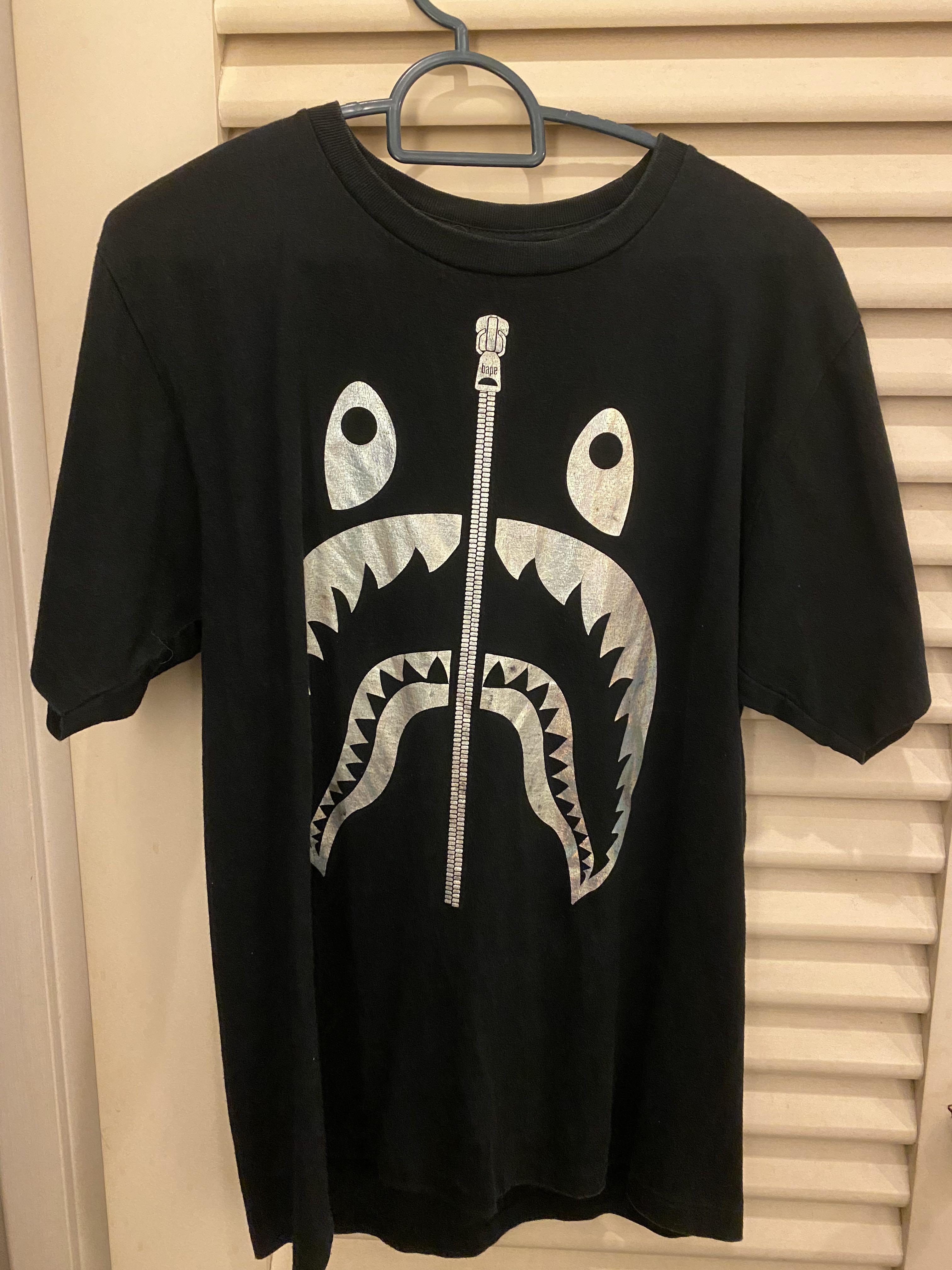 bape hologram shark tee